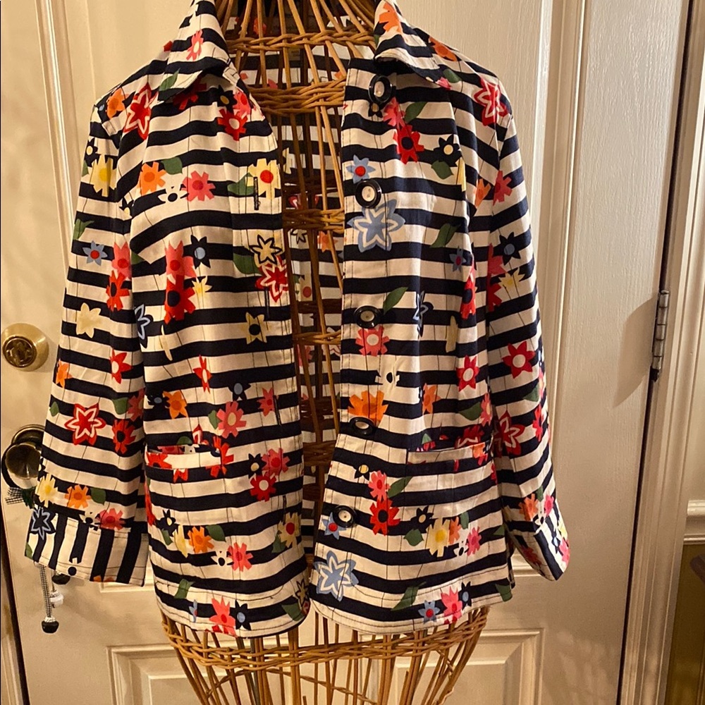 Floral Striped Women's Jacket